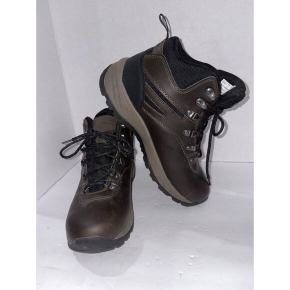 Men’s Eddie Bauer Everett Leather Waterproof Hiking Boots in Brown Men 8 1/2 - Picture 1 of 9